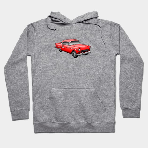 55 Chevy Bel Air Hoodie by SeattleDesignCompany